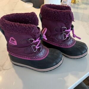 Sorel Children's Nylon Waterproof Snow Boots